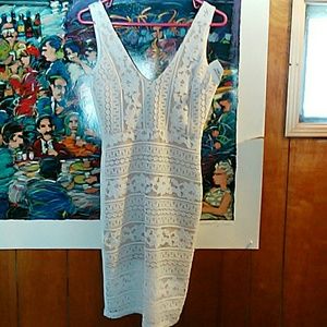 White laced dress